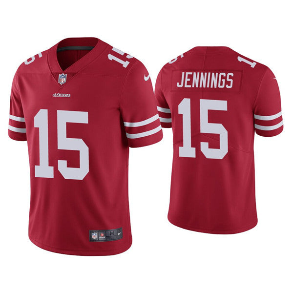 Jauan Jennings San Francisco 49ers red Vapor jersey