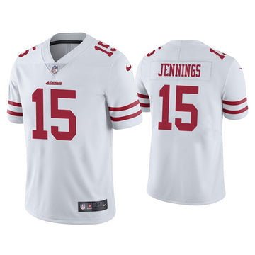 Jauan Jennings San Francisco 49ers white Vapor jersey