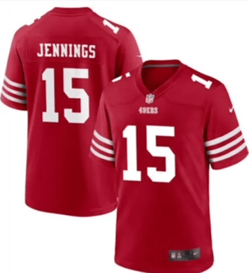 Jauan Jennings San Francisco 49ers red Vapor jersey