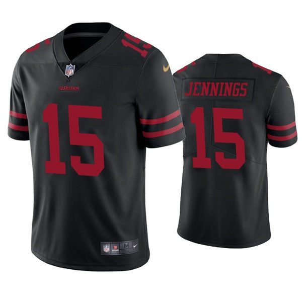 Jauan Jennings San Francisco 49ers black Vapor jersey
