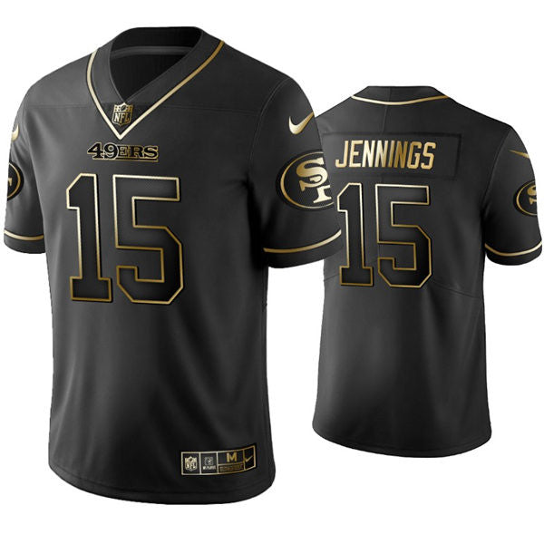Jauan Jennings San Francisco 49ers black Vapor jersey