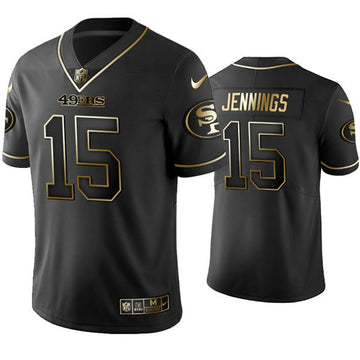 Jauan Jennings San Francisco 49ers black Vapor jersey