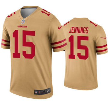 Jauan Jennings San Francisco 49ers gold Limited jersey