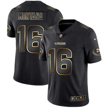 Joe Montana San Francisco 49ers black jersey