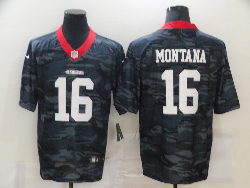 Joe Montana San Francisco 49ers camo Limited jersey
