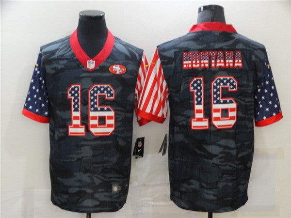 Joe Montana San Francisco 49ers camo Limited jersey