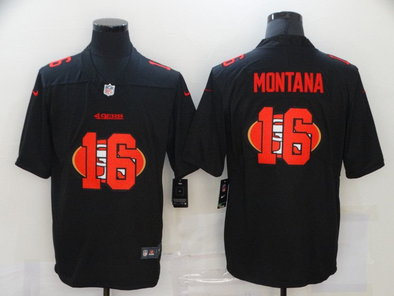 Joe Montana San Francisco 49ers black Vapor jersey