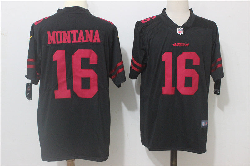 Joe Montana San Francisco 49ers black Vapor jersey