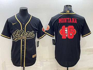 Joe Montana San Francisco 49ers black jersey