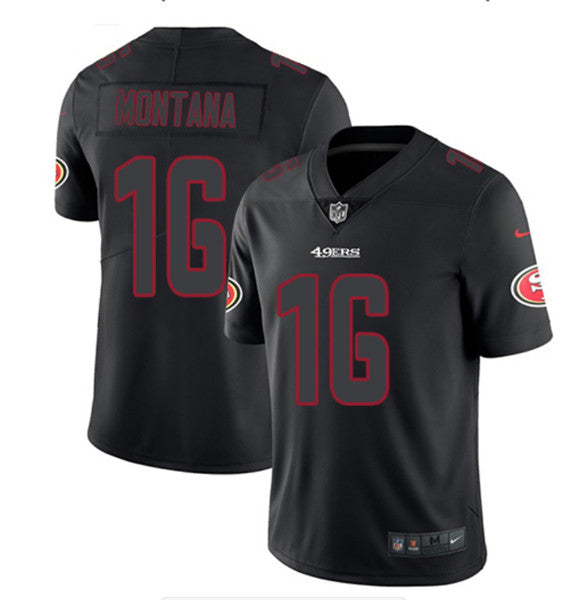 Joe Montana San Francisco 49ers black Limited jersey