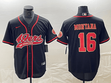 Joe Montana San Francisco 49ers black jersey