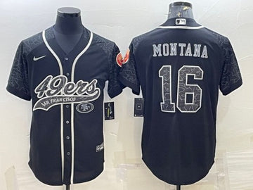 Joe Montana San Francisco 49ers black jersey