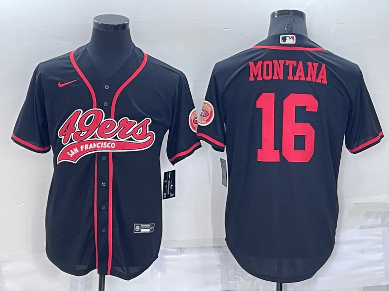 Joe Montana San Francisco 49ers black jersey