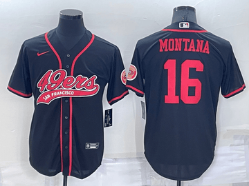 Joe Montana San Francisco 49ers black jersey