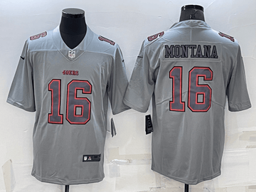 Joe Montana San Francisco 49ers grey Vapor jersey