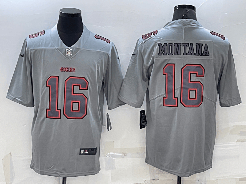 Joe Montana San Francisco 49ers grey Vapor jersey