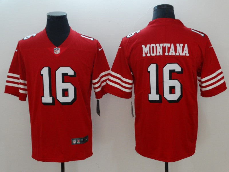 Joe Montana San Francisco 49ers red Vapor jersey