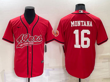 Joe Montana San Francisco 49ers red jersey