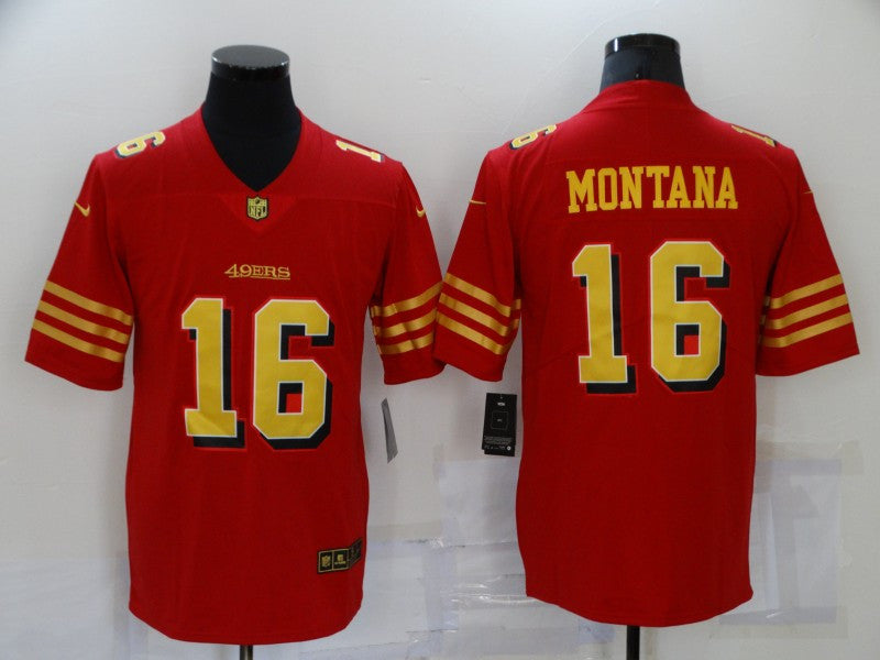 Joe Montana San Francisco 49ers red Vapor jersey