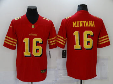 Joe Montana San Francisco 49ers red Vapor jersey