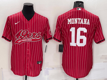 Joe Montana San Francisco 49ers red jersey