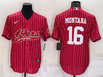 Joe Montana San Francisco 49ers red jersey