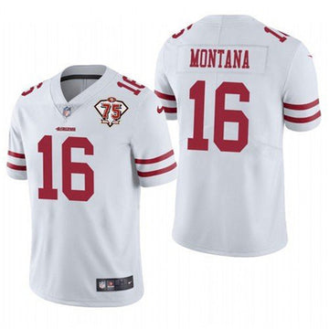 Joe Montana San Francisco 49ers white Vapor jersey