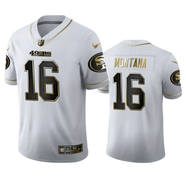 Joe Montana San Francisco 49ers white jersey
