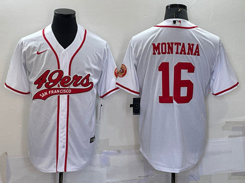 Joe Montana San Francisco 49ers white jersey