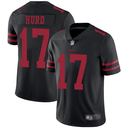 Jalen Hurd San Francisco 49ers black Vapor jersey