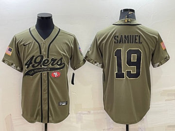 Deebo Samuel San Francisco 49ers olive Salute To Service jersey