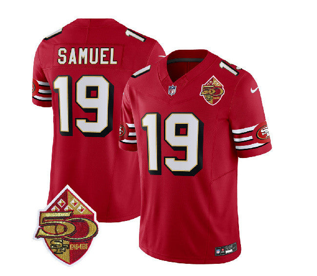 Deebo Samuel San Francisco 49ers red Throwback jersey