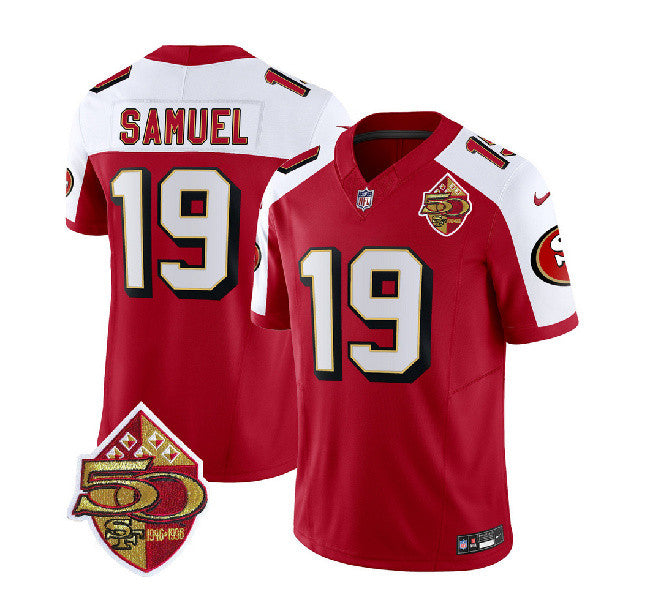 Deebo Samuel San Francisco 49ers red Throwback jersey