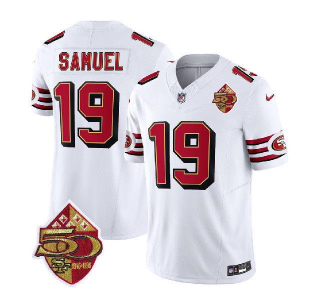 Deebo Samuel San Francisco 49ers white Throwback jersey