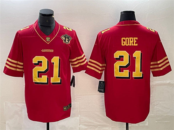 Frank Gore San Francisco 49ers red Vapor jersey