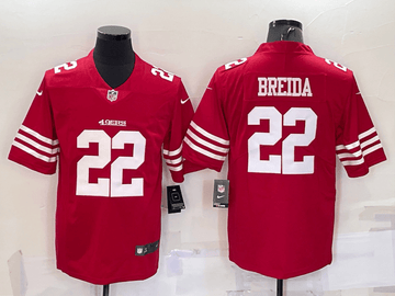 Matt Breida San Francisco 49ers red Vapor jersey