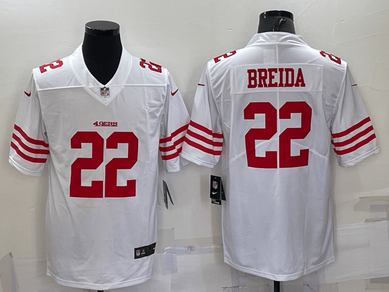 Matt Breida San Francisco 49ers white Vapor jersey