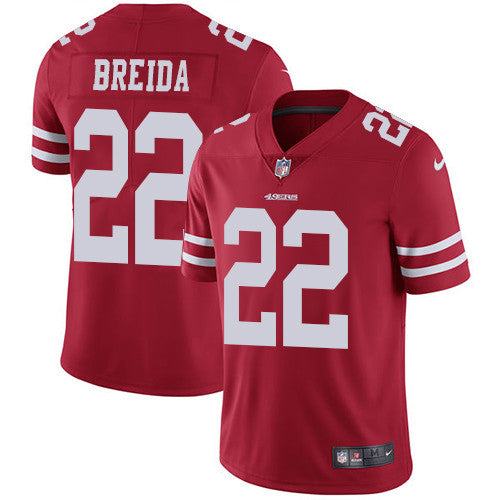 Matt Breida San Francisco 49ers red Vapor jersey