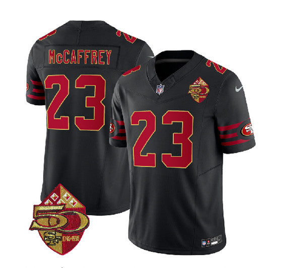 Christian McCaffrey San Francisco 49ers black Throwback jersey