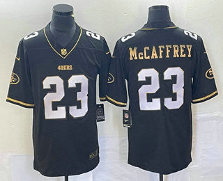 Christian McCaffrey San Francisco 49ers black Vapor jersey