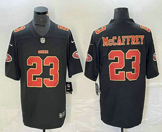 Christian McCaffrey San Francisco 49ers black Vapor jersey