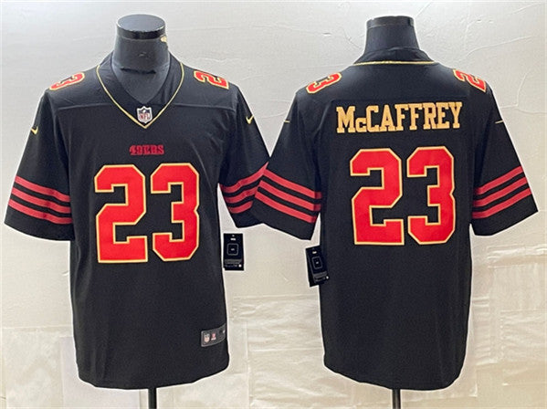 Christian McCaffrey San Francisco 49ers black jersey