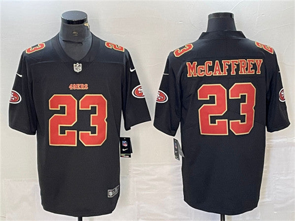 Christian McCaffrey San Francisco 49ers black Vapor jersey