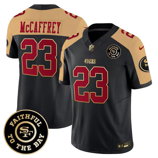 Christian McCaffrey San Francisco 49ers black jersey
