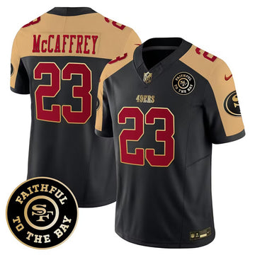 Christian McCaffrey San Francisco 49ers black jersey