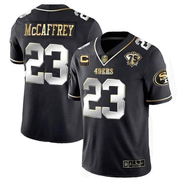 Christian McCaffrey San Francisco 49ers black Vapor jersey