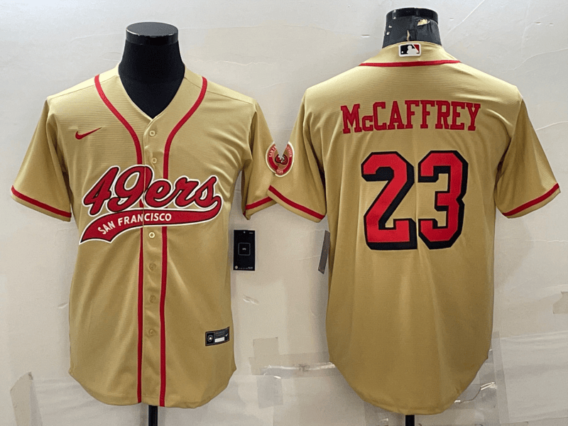 Christian McCaffrey San Francisco 49ers gold Color Rush jersey