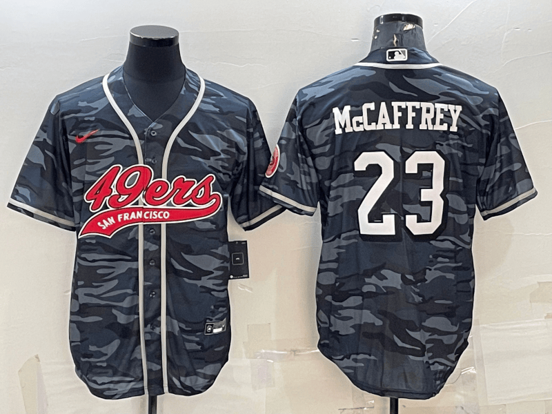 Christian McCaffrey San Francisco 49ers grey Camo jersey