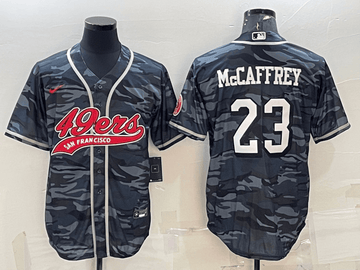 Christian McCaffrey San Francisco 49ers grey Camo jersey