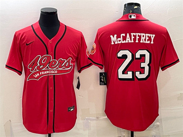 Christian McCaffrey New San Francisco 49ers red jersey